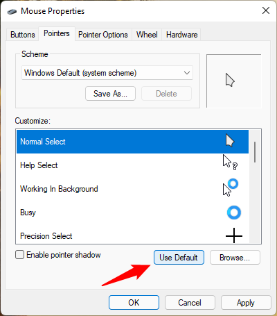 How to use custom mouse cursors in Windows