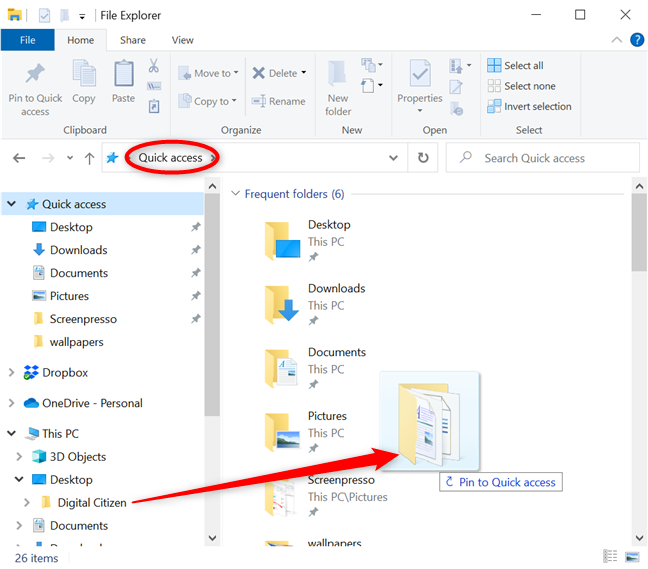 4 ways to pin items to Quick access in File Explorer