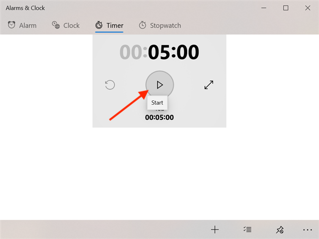 How to use the Windows 10 Timer