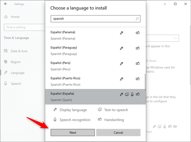 2 ways to change the language used by Cortana in Windows 10