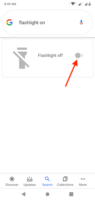 How to turn on the flashlight on your Android smartphone