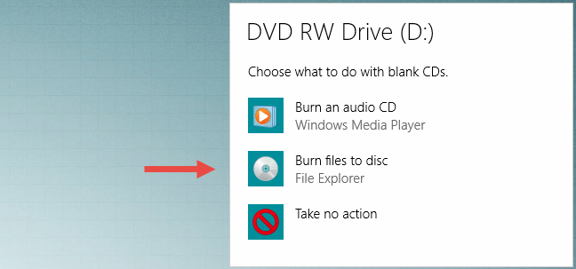 How to burn discs in Windows, using File Explorer or Windows Explorer