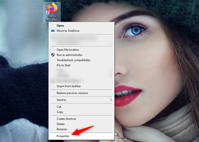 How to create shortcuts with parameters in Windows 10