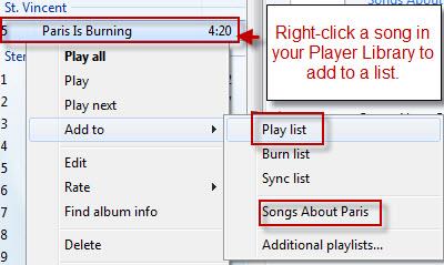 How to Create Playlists in Windows Media Player 12