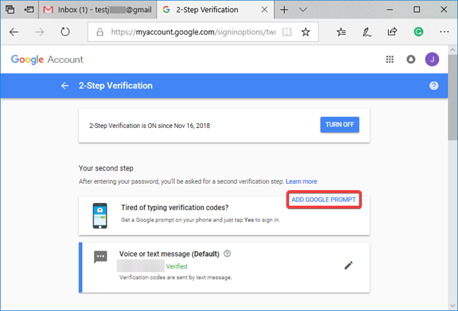 How to enable or disable 2-step verification for your Google account