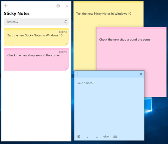 How to use Sticky Notes in Windows 10