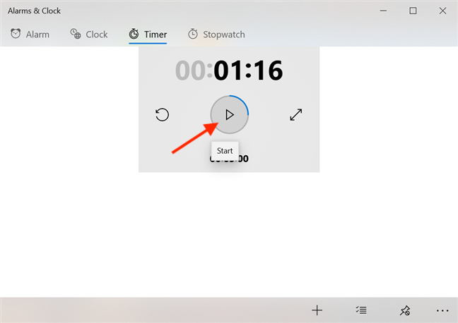 How to use the Windows 10 Timer