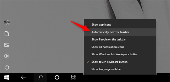 3 ways to hide the taskbar in Windows 10