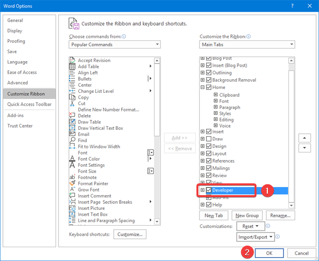 Create checklists with check boxes, and how to edit them, in Microsoft Word