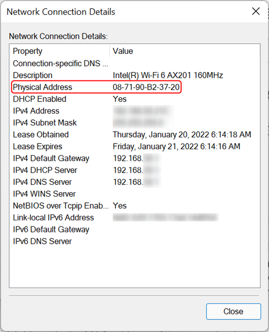 7 ways to find your MAC address in Windows