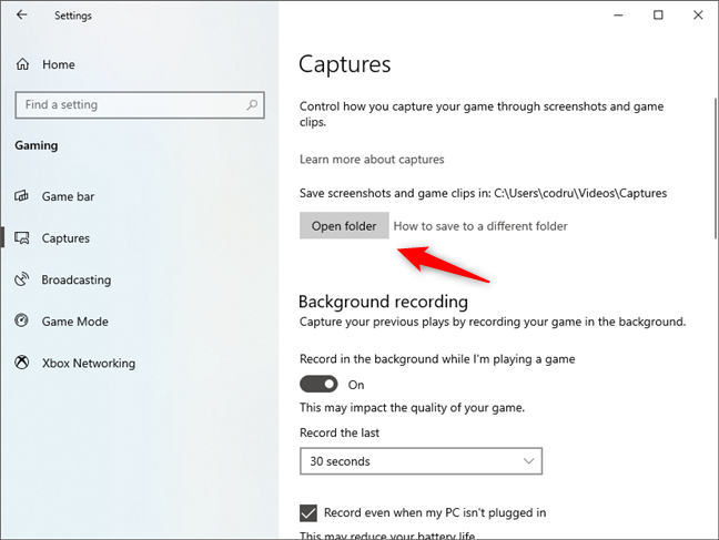 How can I record my gameplay on a Windows 10 PC?