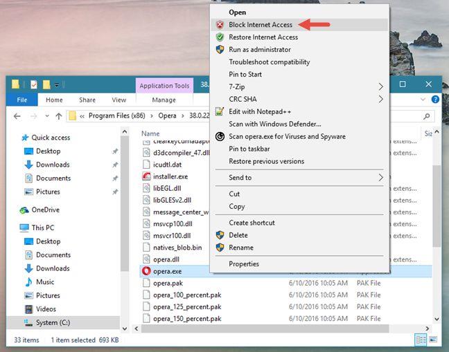 How to block the internet access of any Windows app, with OneClickFirewall