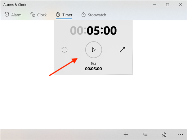 How to use the Windows 10 Timer