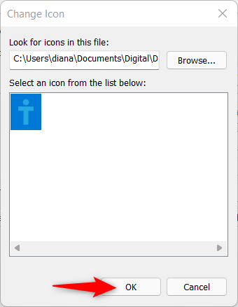 How to change a shortcut icon in Windows 11 and Windows 10