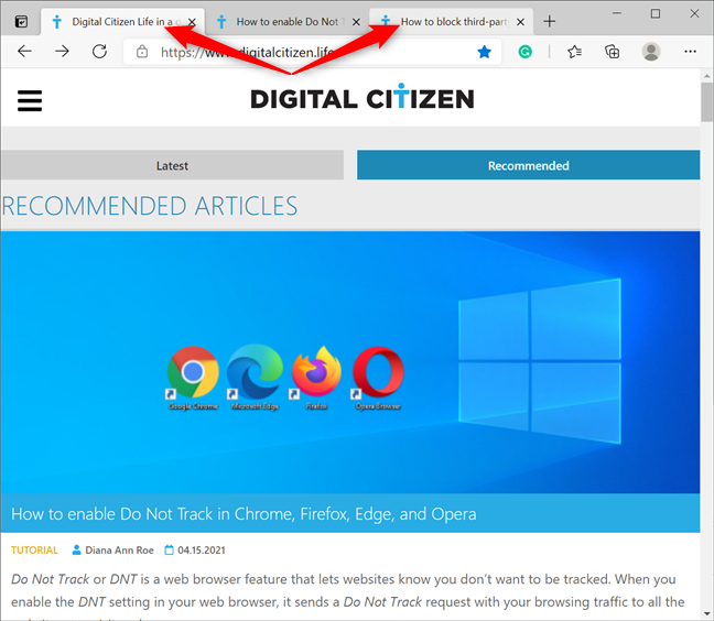 12 Fa ons De G rer Les Onglets Dans Microsoft Edge