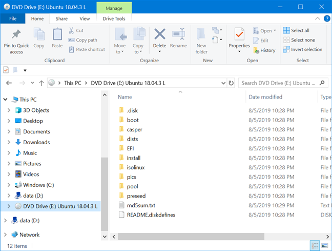 How to open (mount) or eject (unmount) ISO files in Windows 10