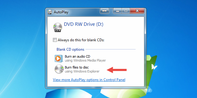 How to burn discs in Windows, using File Explorer or Windows Explorer