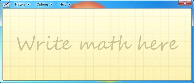 How to do math with the Math Input Panel in Windows