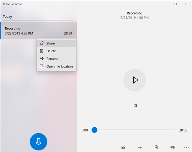 How to use the Voice Recorder in Windows 10 to record audio