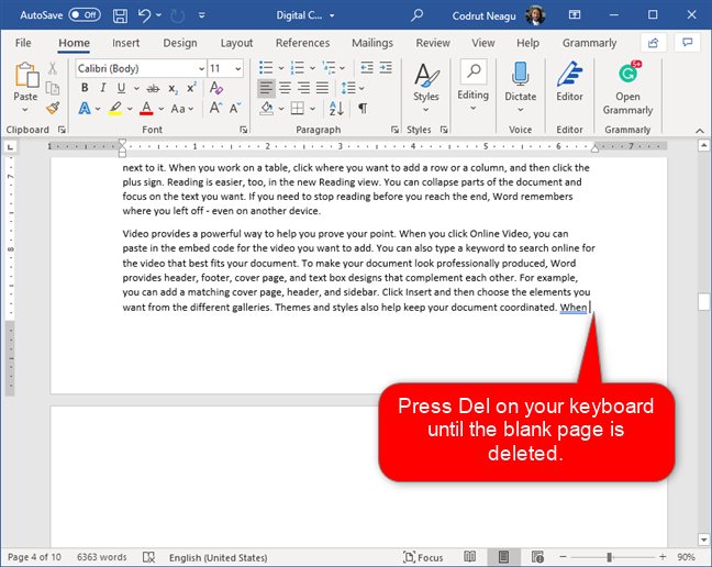 How to delete a page in Word (6 ways)