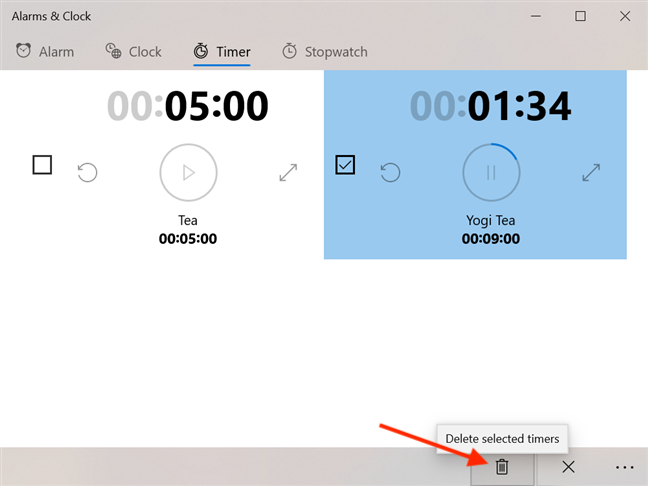 How to use the Windows 10 Timer