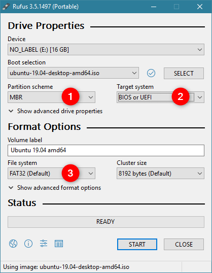 How to make a bootable USB drive with Windows, Ubuntu or FreeDOS