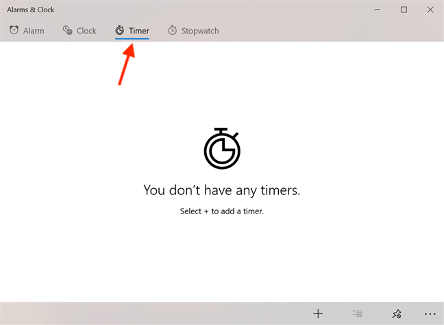 How to use the Windows 10 Timer