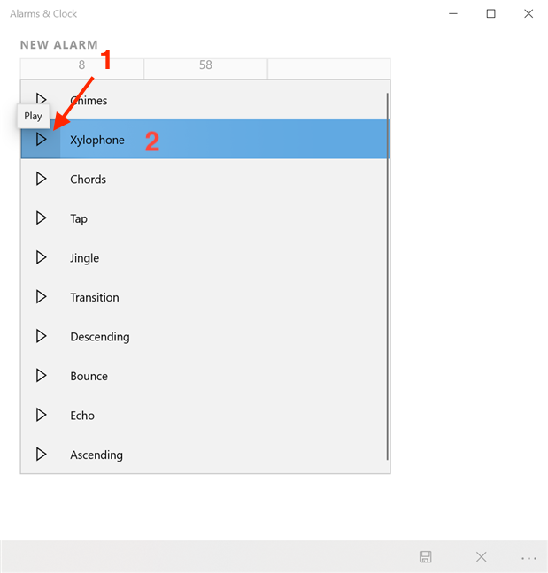 How to use and turn off alarms in Windows 10