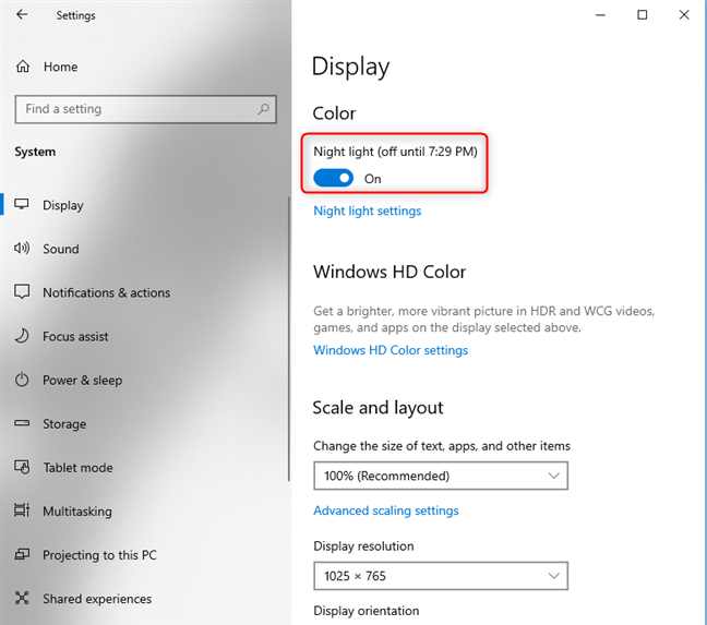 The Windows 10 Night light: What it does and how to use it