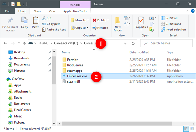 How to export the directory tree of a folder in Windows