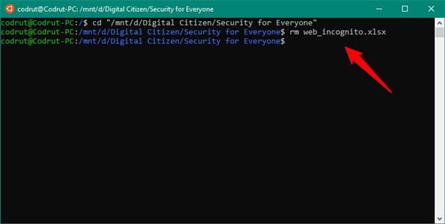 Bash удалить строку из файла