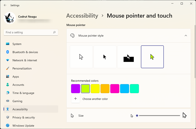 How to use custom mouse cursors in Windows