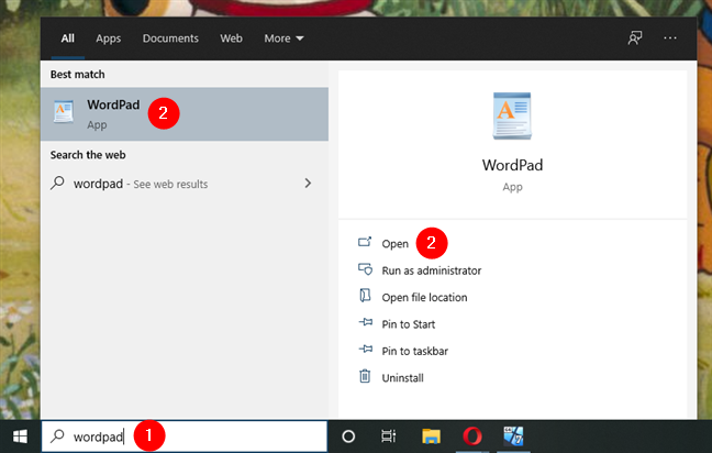 How to open WordPad in Windows (9 ways)