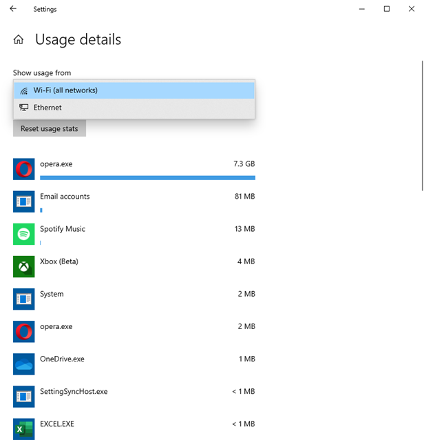 How to track which apps use the most data in Windows 10