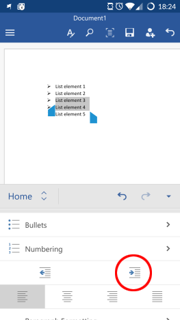 How To Create Lists In Microsoft Word For Android