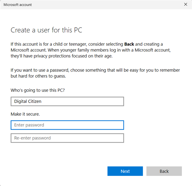 5 ways to create and add a new user in Windows 11