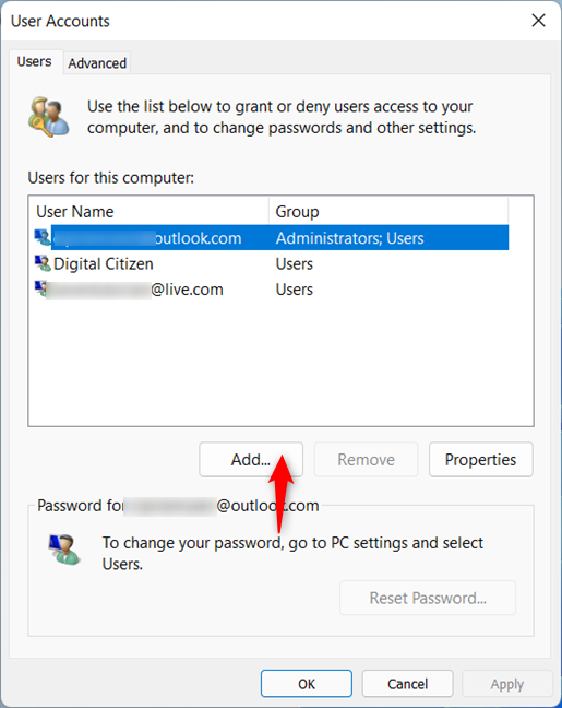 5 ways to create and add a new user in Windows 11