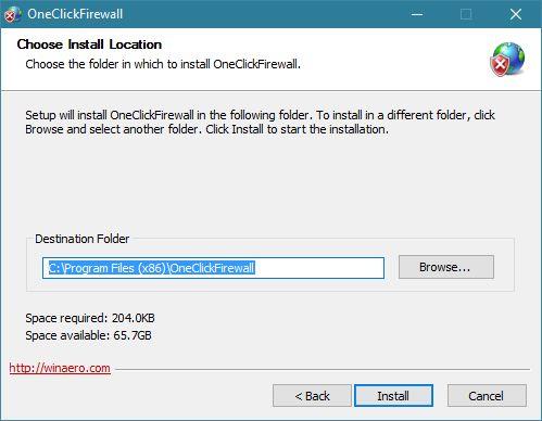 How to block the internet access of any Windows app, with OneClickFirewall