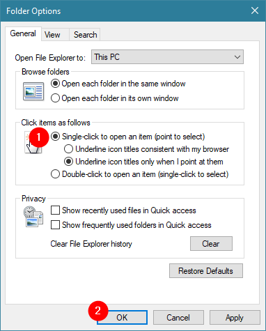 5 ways to double-click with a single click in Windows