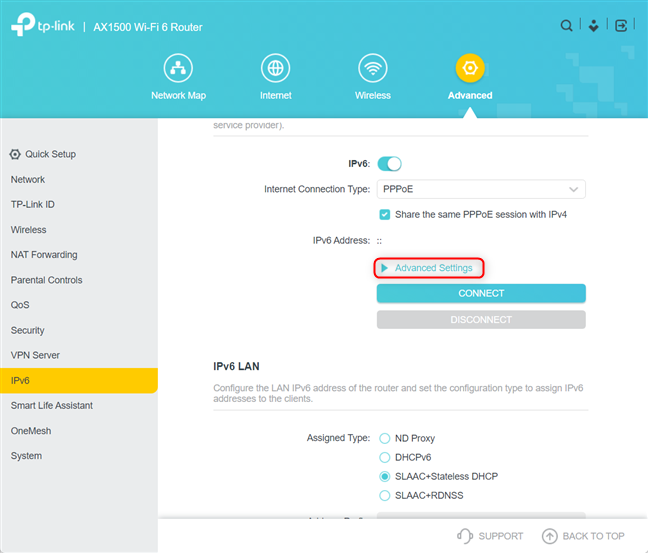 How to enable IPv6 on your TP-Link Wi-Fi 6 router