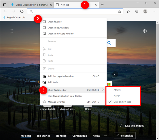 C Mo Mostrar La Barra De Favoritos En Microsoft Edge Formas