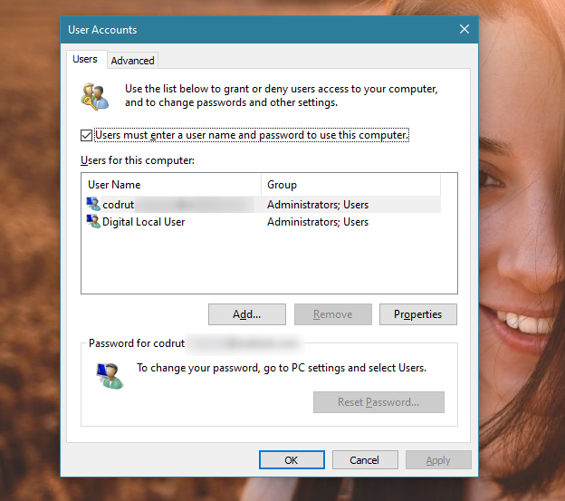 How to automatically login without a password into Windows (using netplwiz)