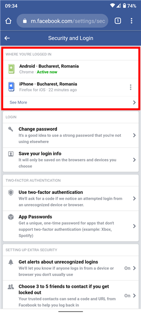 How to log out of Facebook on any devices youre logged into