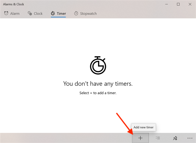 How to use the Windows 10 Timer