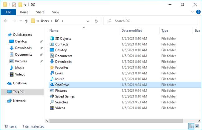 How to change OneDrives location in Windows 10