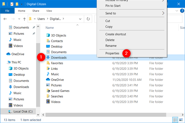 How to change user folder locations in Windows 10 (Documents, Downloads, etc.)