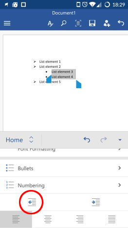 How To Create Lists In Microsoft Word For Android