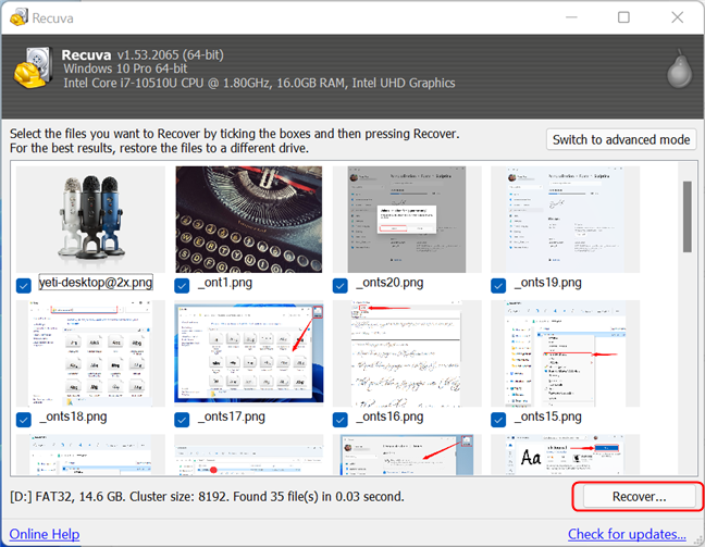 How to recover deleted files with Recuva (from SSD, HDD, USB stick, etc.)