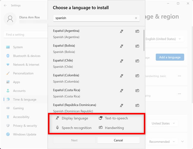 How to change the language on Windows 11