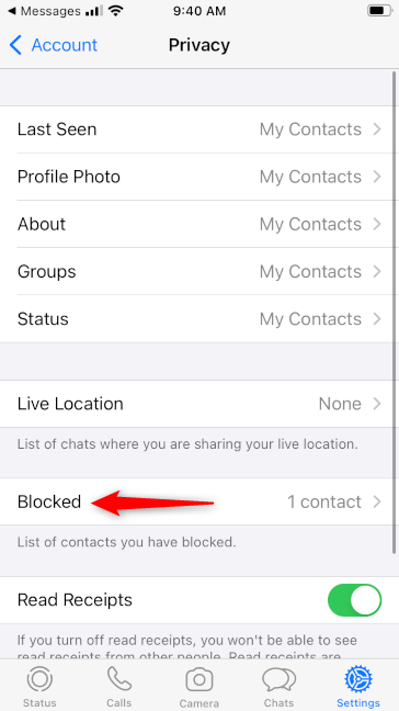 How to block or unblock someone on WhatsApp